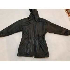 Vintage 90s WILSON THE LEATHER EXPERTS XS DRAW STRING JACKET